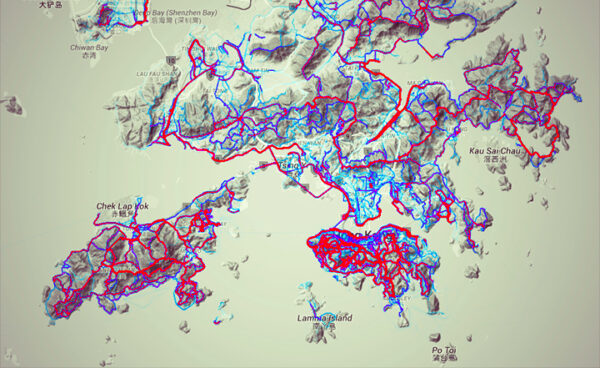 Strava Heatmap Hong Kong 香淹