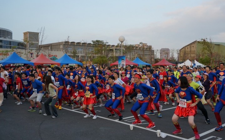 資料圖片: 新竹市的國慶超人路跑賽