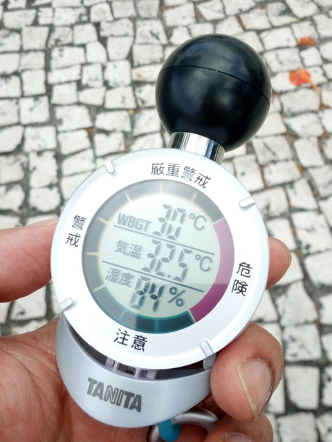 圖：手提式濕球黑球溫度計