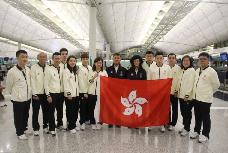 香港乒乓球隊星期二喺八號風球之下遠赴巴西出戰。